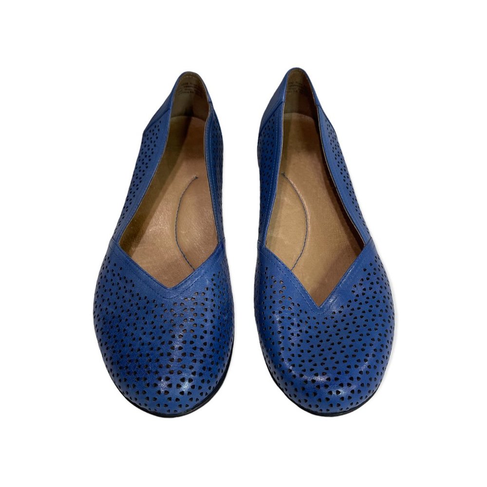 DANSKO Ballet Flats - Neely Nappa Leather - Blue - Size 42